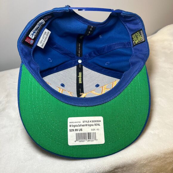 West Virginia Mountaineers Top of the World Snapback Hat Y2K Vintage - Picture 5 of 6